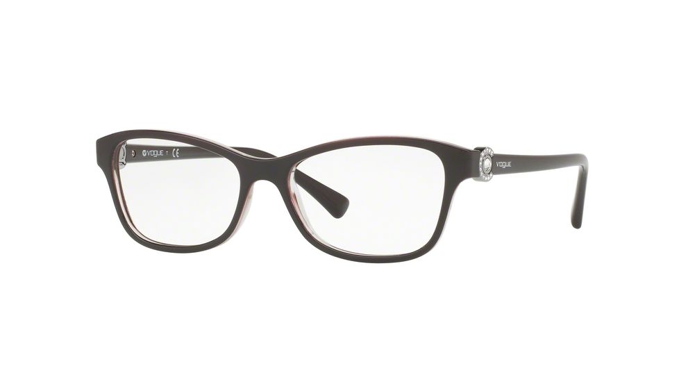 Vogue VO5002B Eyeglass Frames 2485-52 - Dark Violet/violet Transp Frame