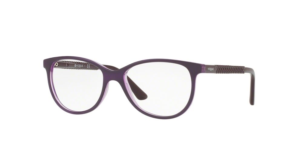 Vogue VO5030 Bifocal Prescription Eyeglasses 2409-53 - Top Violet/violet Transp Frame