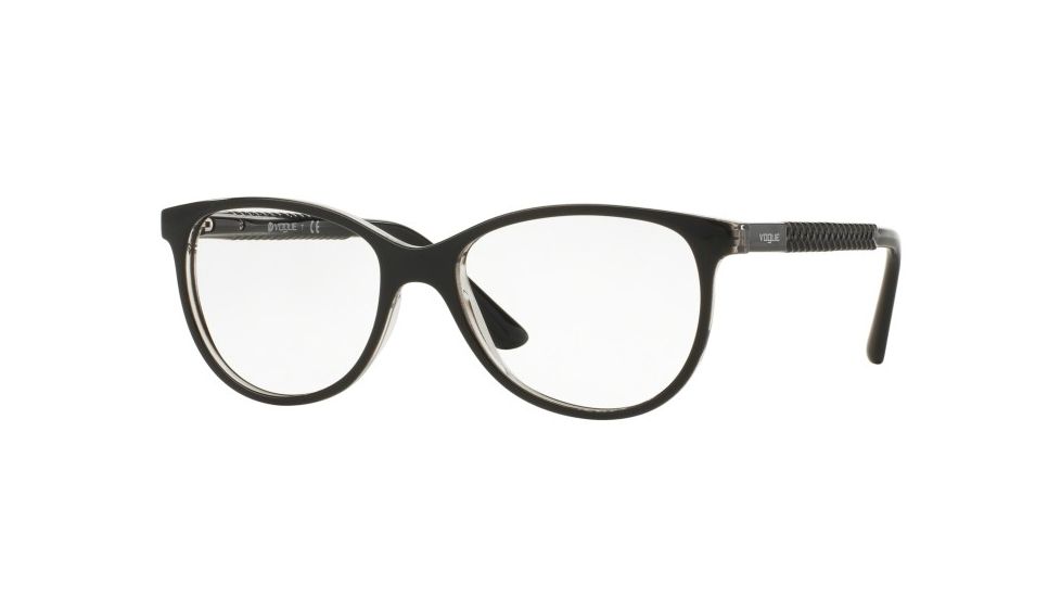 Vogue VO5030 Bifocal Prescription Eyeglasses W827-53 - Top Black/Transparent Frame