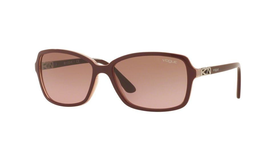 Vogue VO5031S Bifocal Prescription Sunglasses VO5031S-238714-58 - Lens Diameter 58 mm, Frame Color Top Dk Bordeaux/pink Transp