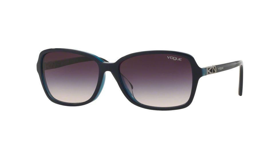 Vogue VO5031SF Progressive Prescription Sunglasses VO5031SF-238836-58 - Lens Diameter 58 mm, Frame Color Top Dark Blue/blue Transp