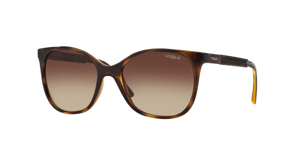Vogue VO5032S Single Vision Prescription Sunglasses VO5032S-W65613-54 - Lens Diameter 54 mm, Frame Color Dark Havana