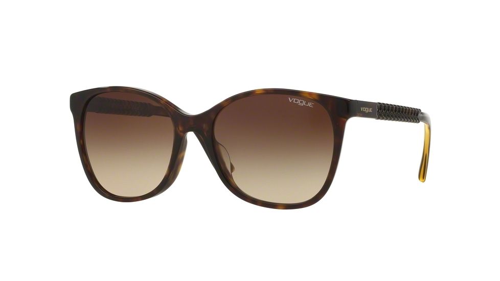 Vogue VO5032SF Single Vision Prescription Sunglasses VO5032SF-W65613-54 - Lens Diameter 54 mm, Frame Color Dark Havana
