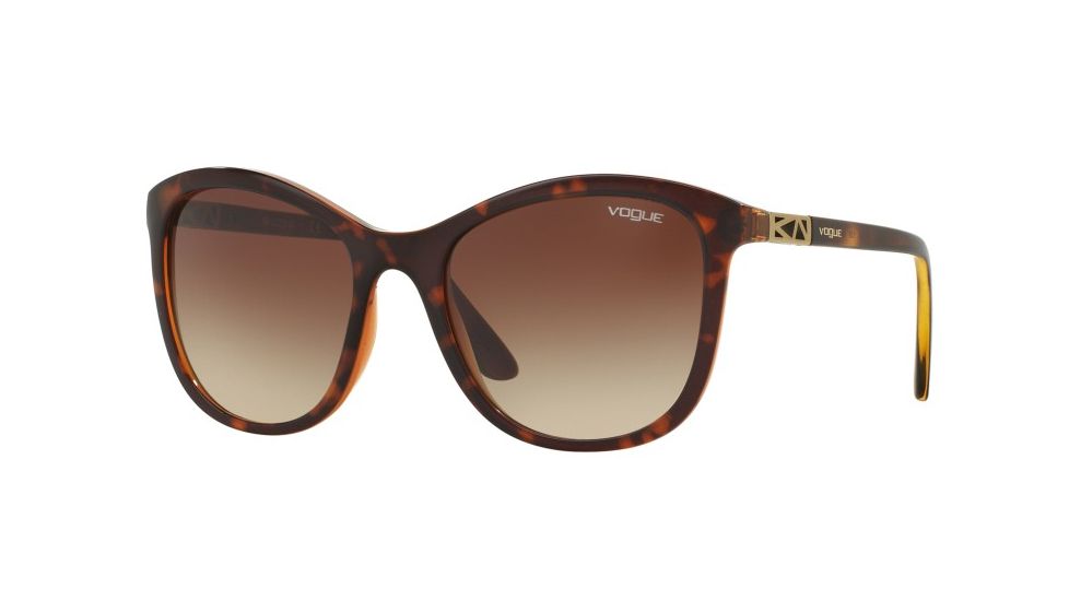 Vogue VO5033S Bifocal Prescription Sunglasses VO5033S-238613-54 - Lens Diameter 54 mm, Frame Color Top Dk Havana/lt Brown Transp