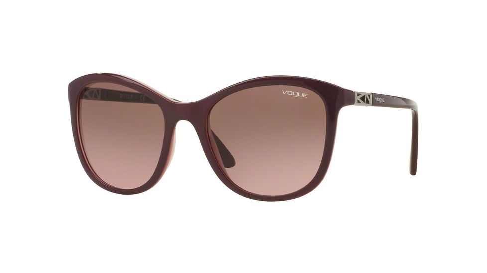 Vogue VO5033S Bifocal Prescription Sunglasses VO5033S-238714-54 - Lens Diameter 54 mm, Frame Color Top Dk Bordeaux/pink Transp