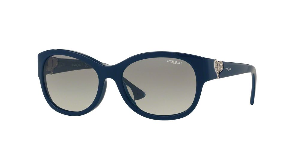 Vogue VO5034BF Single Vision Prescription Sunglasses VO5034BF-231911-56 - Lens Diameter 56 mm, Frame Color Top Dark Blue