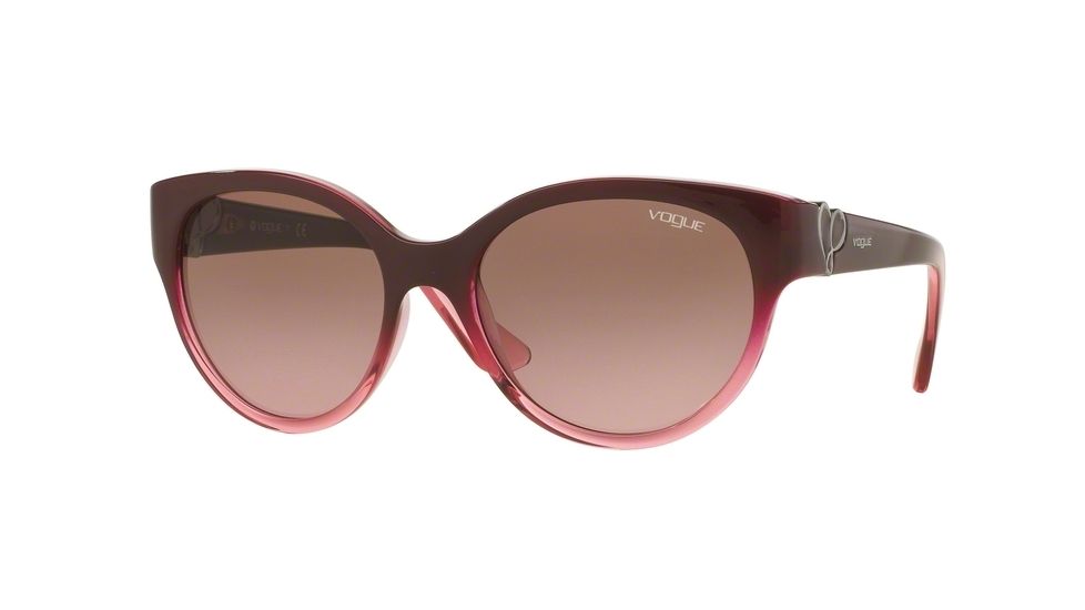 Vogue VO5035S Progressive Prescription Sunglasses VO5035S-238014-56 - Lens Diameter 56 mm, Frame Color Marc Gradient Trasp Pink
