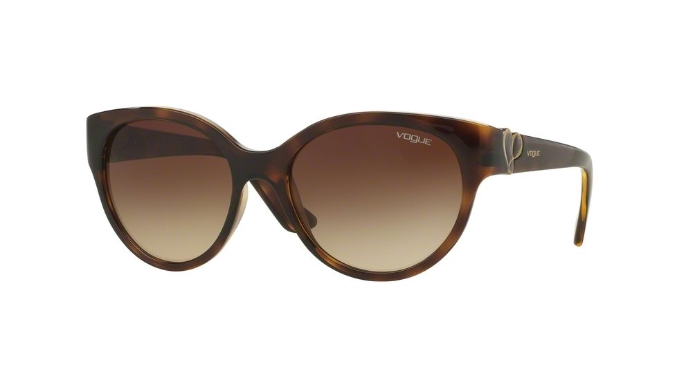 Vogue VO5035S Progressive Prescription Sunglasses VO5035S-W65613-56 - Lens Diameter 56 mm, Frame Color Dark Havana