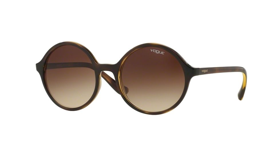 Vogue VO5036S Sunglasses W65613-52 - Dark Havana Frame, Brown Gradient Lenses