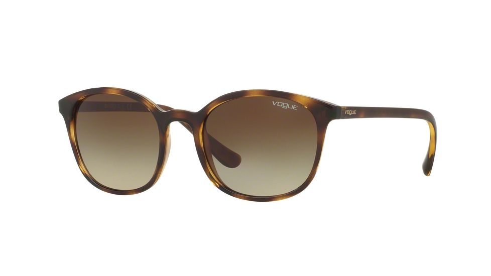 Vogue VO5051S Single Vision Prescription Sunglasses VO5051S-W65613-52 - Lens Diameter 52 mm, Frame Color Dark Havana