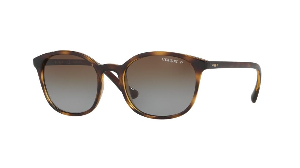 Vogue VO5051S Single Vision Prescription Sunglasses VO5051S-W656T5-52 - Lens Diameter 52 mm, Frame Color Dark Havana