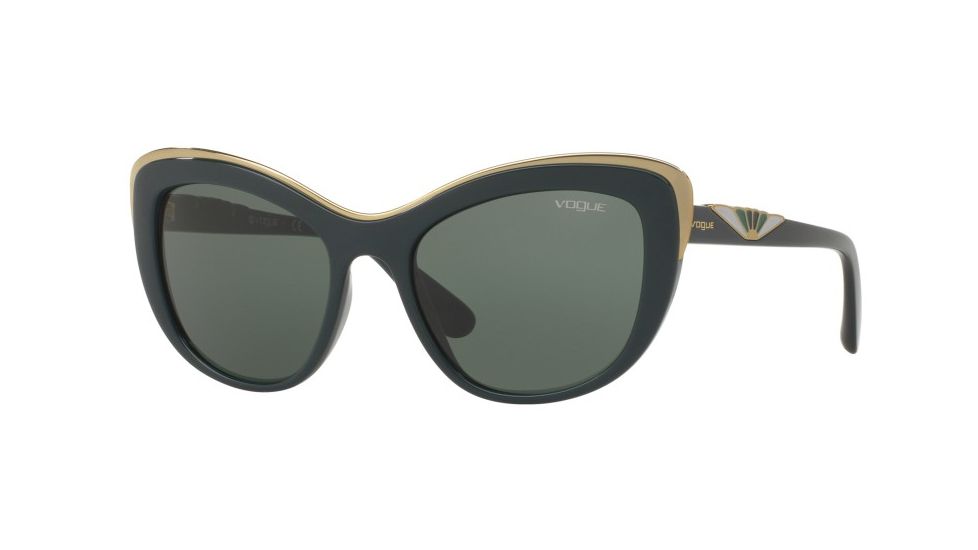 Vogue VO5054S Single Vision Prescription Sunglasses VO5054S-241771-53 - Lens Diameter 53 mm, Frame Color Green