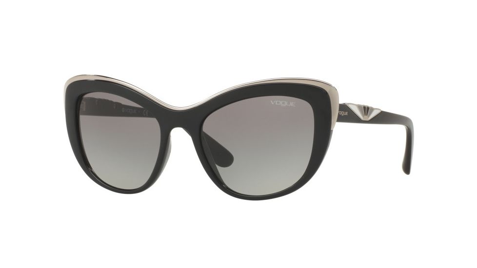 Vogue VO5054S Single Vision Prescription Sunglasses VO5054S-W44-11-53 - Lens Diameter 53 mm, Frame Color Black