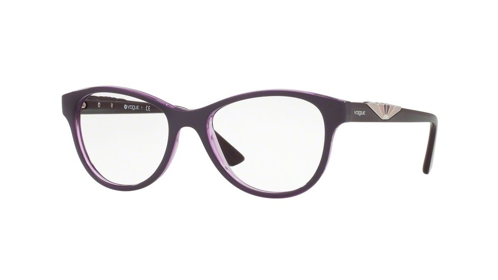Vogue VO5055F Eyeglass Frames 2409-54 - Top Violet/violet Transp Frame