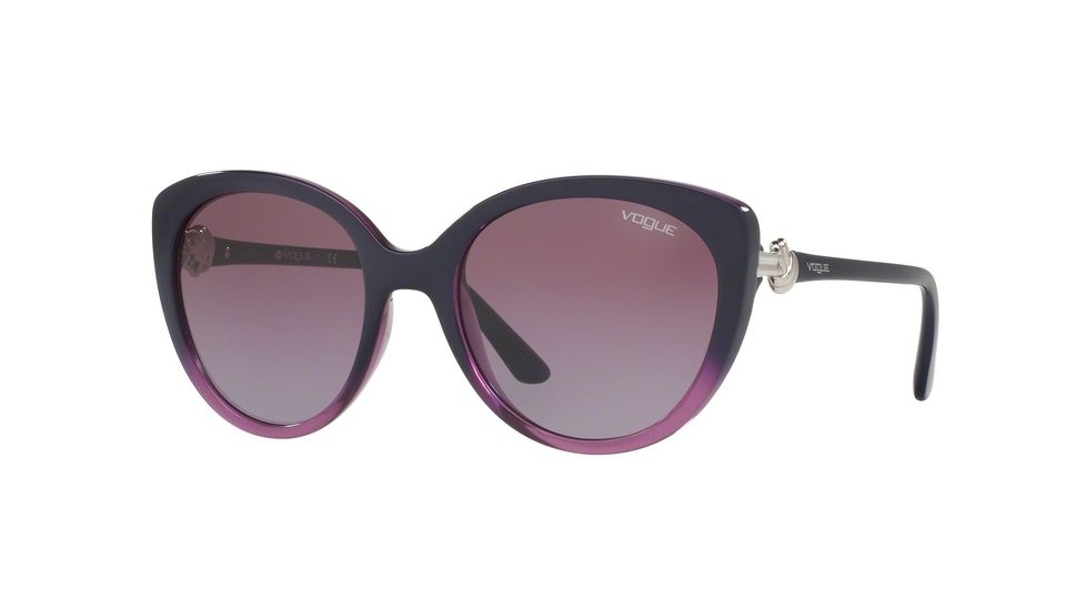 Vogue VO5060S Single Vision Prescription Sunglasses VO5060S-24138H-53 - Lens Diameter 53 mm, Frame Color Top Violet Gradient Violet