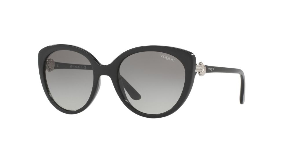 Vogue VO5060S Single Vision Prescription Sunglasses VO5060S-W44-11-53 - Lens Diameter 53 mm, Frame Color Black