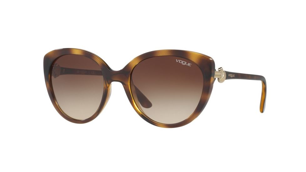 Vogue VO5060S Single Vision Prescription Sunglasses VO5060S-W65613-53 - Lens Diameter 53 mm, Frame Color Havana