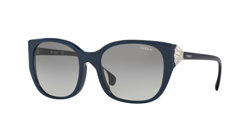 Vogue VO5061BF Single Vision Prescription Sunglasses VO5061BF-244611-55 - Lens Diameter 55 mm, Frame Color Blue