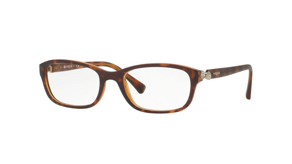 Vogue VO5094B Eyeglass Frames 2386-52 - Top Dark Havana/brown Frame