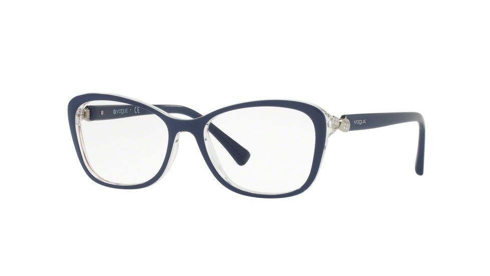 Vogue VO5095B Eyeglass Frames 2466-52 - Top Blue/serigraphy Frame