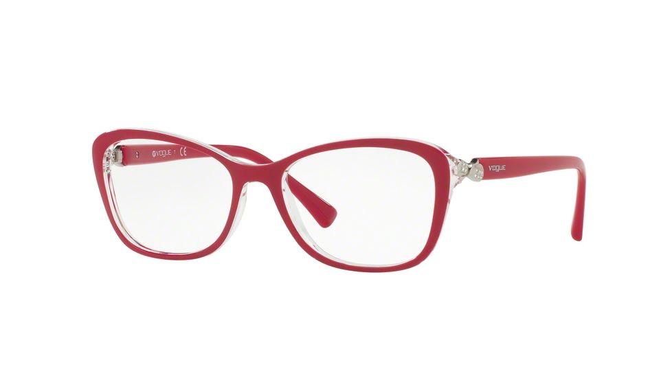 Vogue VO5095B Eyeglass Frames 2468-52 - Top Fuxia/serigraphy Frame