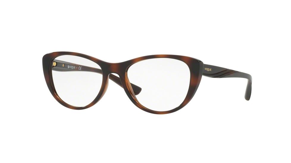Vogue VO5102 Progressive Prescription Eyeglasses 2386-51 - Top Dark Havana/transp Brown Frame