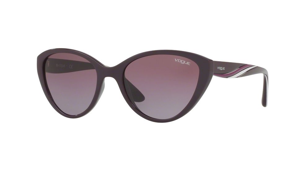 Vogue VO5105S Single Vision Prescription Sunglasses VO5105S-24188H-55 - Lens Diameter 55 mm, Frame Color Violet