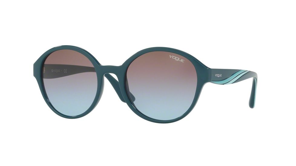 Vogue VO5106S Single Vision Prescription Sunglasses VO5106S-246348-54 - Lens Diameter 54 mm, Frame Color Petroleum Green