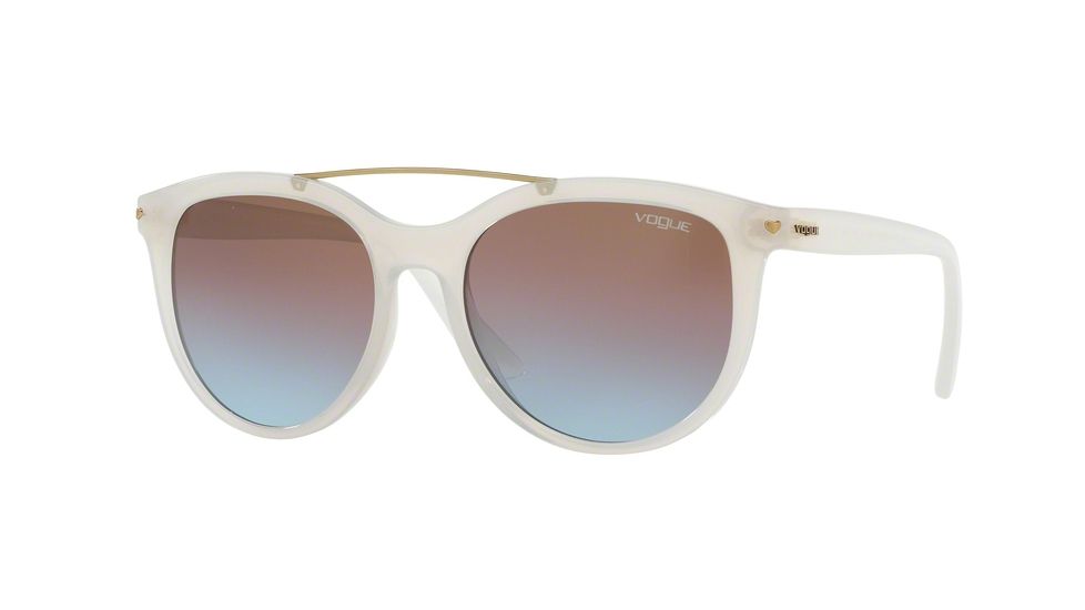 Vogue VO5134S Single Vision Prescription Sunglasses VO5134S-253248-55 - Lens Diameter 55 mm, Frame Color Opal Ice