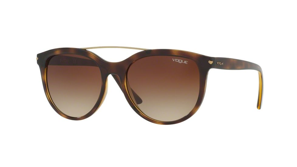 Vogue VO5134S Single Vision Prescription Sunglasses VO5134S-W65613-55 - Lens Diameter 55 mm, Frame Color Dark Havana