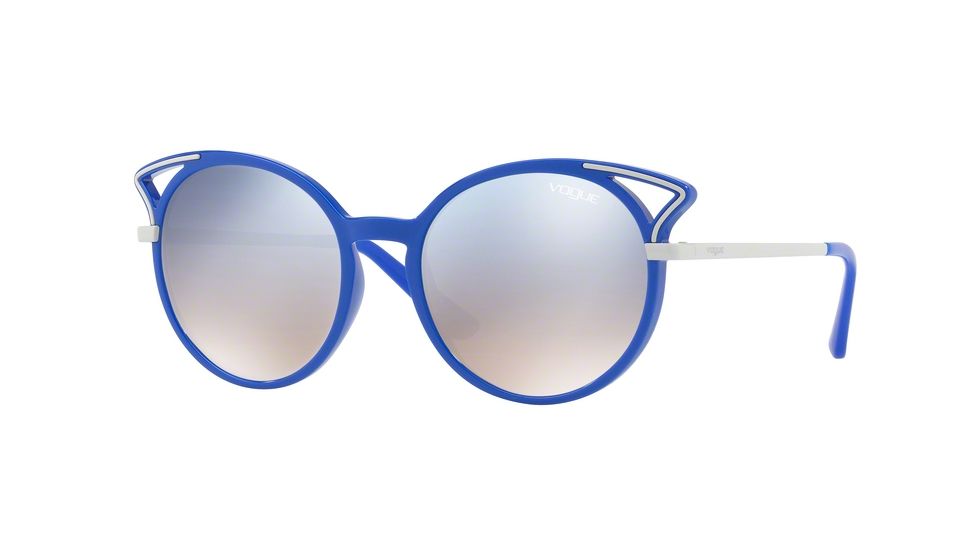 Vogue VO5136S Single Vision Prescription Sunglasses VO5136S-25407B-52 - Lens Diameter 52 mm, Frame Color Blue