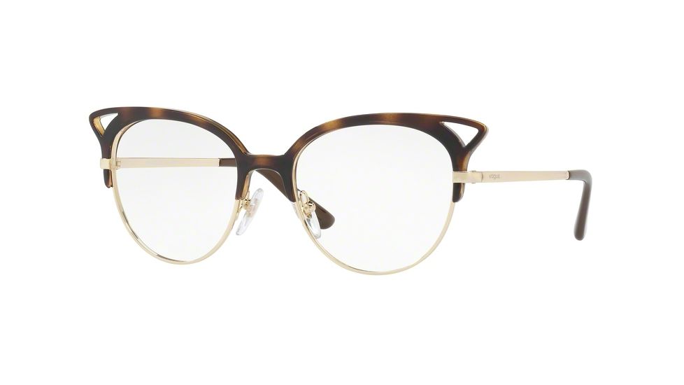 Vogue VO5138 Bifocal Prescription Eyeglasses W656-50 - Dark Havana/pale Gold Frame