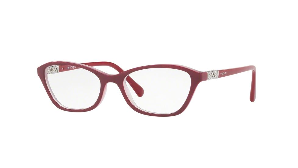 Vogue VO5139B Single Vision Prescription Eyeglasses 2537-52 - Top Red/opal Pink Frame