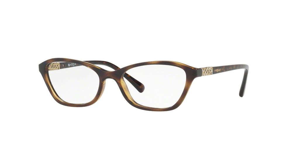 Vogue VO5139B Single Vision Prescription Eyeglasses W656-52 - Dark Havana Frame