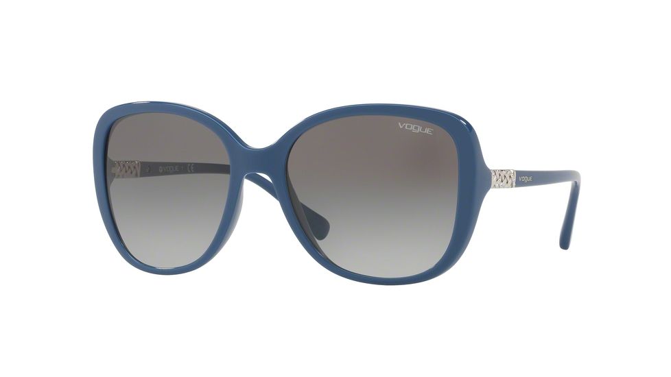 Vogue VO5154SB Single Vision Prescription Sunglasses VO5154SB-241611-56 - Lens Diameter 56 mm, Frame Color Bluette