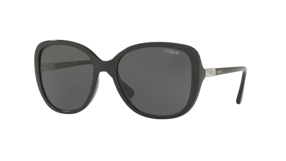 Vogue VO5154SB Single Vision Prescription Sunglasses VO5154SB-W44-87-56 - Lens Diameter 56 mm, Frame Color Black