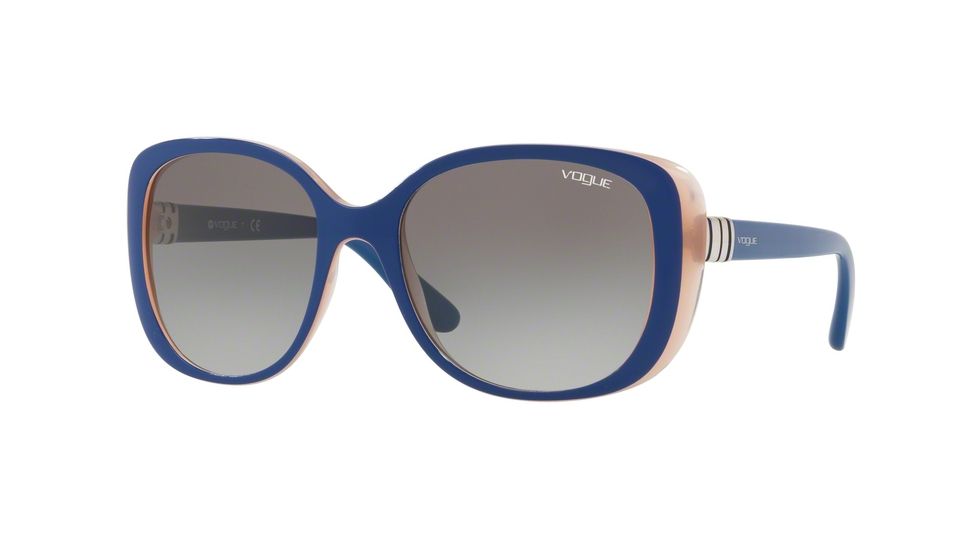 Vogue VO5155S Single Vision Prescription Sunglasses VO5155S-259311-55 - Lens Diameter 55 mm, Frame Color Top Dark Blue/pink