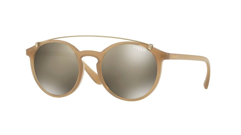 Vogue VO5161S Single Vision Prescription Sunglasses VO5161S-25335A-51 - Lens Diameter 51 mm, Frame Color Opal Sand