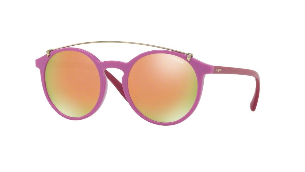 Vogue VO5161S Single Vision Prescription Sunglasses VO5161S-25955R-51 - Lens Diameter 51 mm, Frame Color Cyclamen