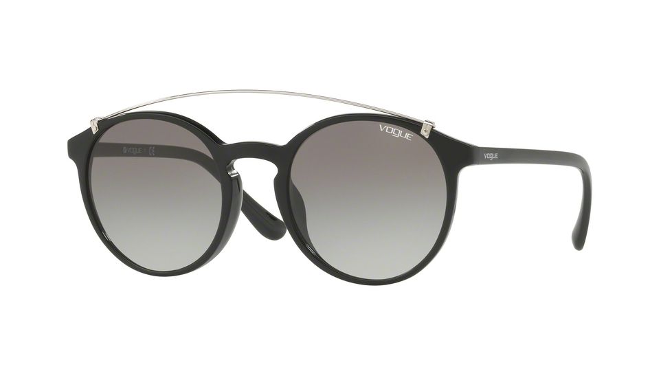 Vogue VO5161SF Single Vision Prescription Sunglasses VO5161SF-W44-11-53 - Lens Diameter 53 mm, Frame Color Black