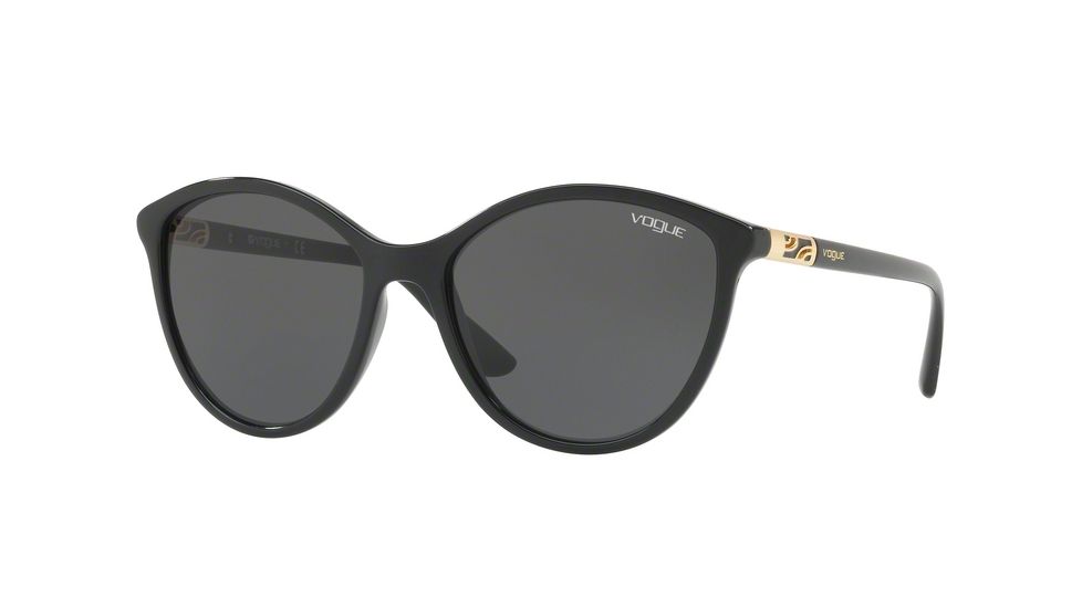 Vogue VO5165S Single Vision Prescription Sunglasses VO5165S-W44-87-55 - Lens Diameter 55 mm, Frame Color Black