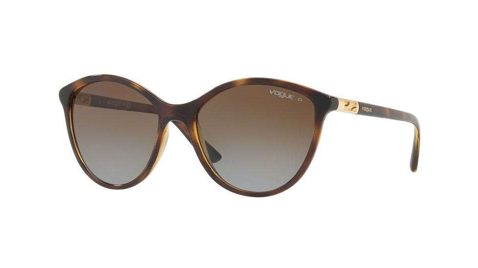 Vogue VO5165S Single Vision Prescription Sunglasses VO5165S-W656T5-55 - Lens Diameter 55 mm, Frame Color Dark Havana