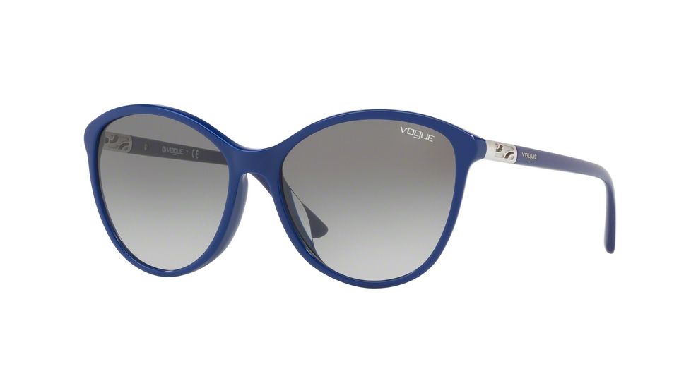 Vogue VO5165SF Single Vision Prescription Sunglasses VO5165SF-257411-57 - Lens Diameter 57 mm, Frame Color Blue