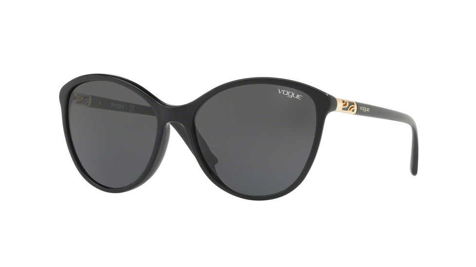 Vogue VO5165SF Single Vision Prescription Sunglasses VO5165SF-W44-87-57 - Lens Diameter 57 mm, Frame Color Black