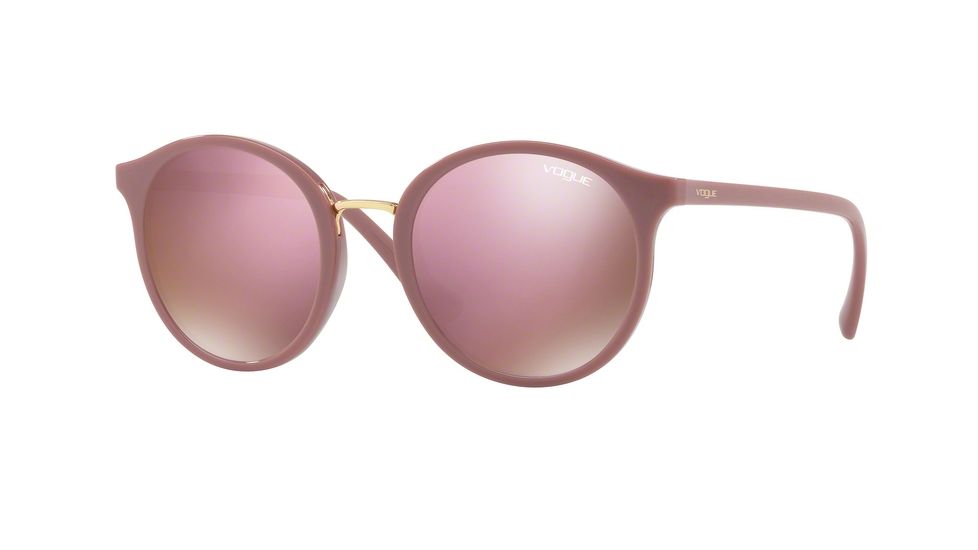 Vogue VO5166S Single Vision Prescription Sunglasses VO5166S-25655R-51 - Lens Diameter 51 mm, Frame Color Antique Pink