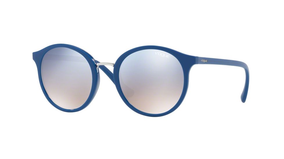 Vogue VO5166S Single Vision Prescription Sunglasses VO5166S-25677B-51 - Lens Diameter 51 mm, Frame Color Dark Blue