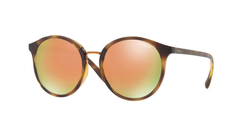 Vogue VO5166S Single Vision Prescription Sunglasses VO5166S-W6565R-51 - Lens Diameter 51 mm, Frame Color Dark Havana
