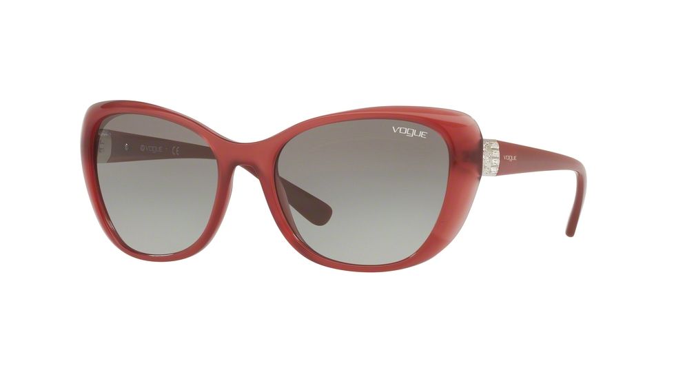 Vogue VO5194SB Progressive Prescription Sunglasses VO5194SB-261211-57 - Lens Diameter 57 mm, Frame Color Opla Red
