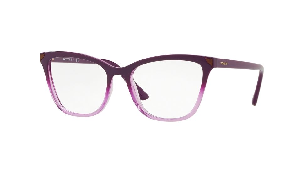 Vogue VO5206 Single Vision Prescription Eyeglasses 2646-51 - Transp Violet Grad Violet Frame