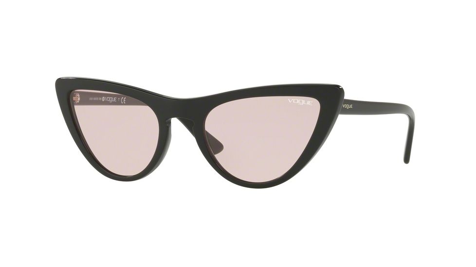 Vogue VO5211SF Single Vision Prescription Sunglasses VO5211SF-W44-5-54 - Lens Diameter 54 mm, Frame Color Black